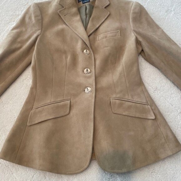 Ralph Lauren Tan Suede Equestrian Blazer  – SZ 2 - Picture 4 of 8